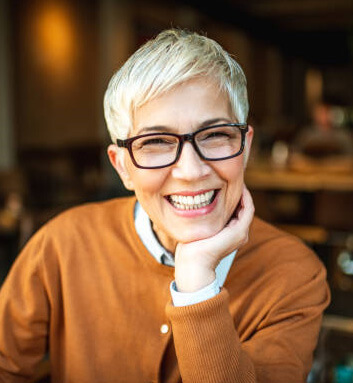 Older woman with a beautiful smile 